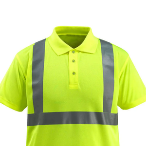 Ropa de Seguridad para Hombre, Camiseta Polo de Alta Visibilidad, Camiseta de Seguridad Reflectante de Alta Visibilidad para Hombre, Camiseta de Manga Corta de Contraste de Alta Visibilidad Personalizada - Product Image 4