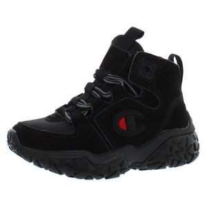 Champion เสื้อกล้ามลายตาราง BUC รองเท้าเด็กชายสี: ดำ/แดง100% ของแท้ - Product Image 1