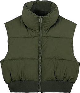 Chaquetas acolchadas de invierno de la mejor calidad para mujer, chaquetas acolchadas cálidas sin mangas para temporada de invierno, servicio OEM, chaquetas acolchadas para mujer - Product Image 5