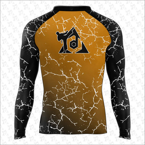 Suministro directo de fábrica de manga larga para hombres Rash Guard Diseño personalizado Ropa deportiva Impresión sublimada Venta caliente Logotipo personalizado - Product Image 3