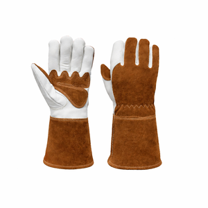 ถุงมือหนังวัวแท้ทนความร้อนสำหรับงานเชื่อม ตะเข็บเคฟลาร์ ถุงมือป้องกันงานหนัก รุ่นใหม่ล่าสุด ปี 2026 ขายส่ง - Product Image 1