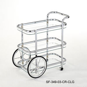 SF-349-03-BR-CLG Metal 3 Tier Tea <b>Trolley</b> - Product Image 3
