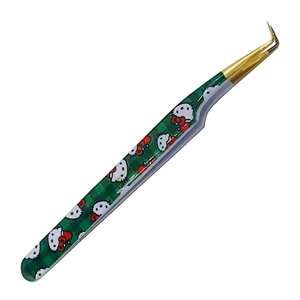 Pince à épiler à extension de cils à paillettes antidérapantes en acier inoxydable avec pointe en fibre pointue dans de nouvelles couleurs - Product Image 6