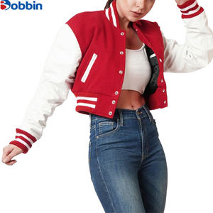 Veste universitaire matelassée à motif personnalisé, longueur courte, vêtement décontracté avec fonction réversible et respirante, taille XL, motif uni - Product Image 2