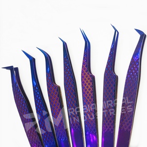 Pince à épiler plasma violette de haute qualité Super september 7 pointes différentes pour l'extension des cils - Product Image 1