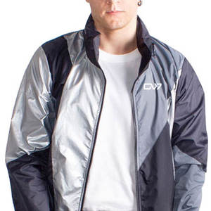 ชุดวอร์มกันลมสำหรับเล่นกีฬาเสื้อแจ็กเก็ตและกางเกงสองชิ้นพิมพ์โลโก้เหมาะสำหรับเล่นกีฬากลางแจ้งและสวมใส่ในชีวิตประจำวัน - Product Image 5