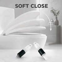Siège de toilette moderne Uniwise à fermeture douce, amortisseur rotatif silencieux, quincaillerie de salle de bain, vente en gros OEM