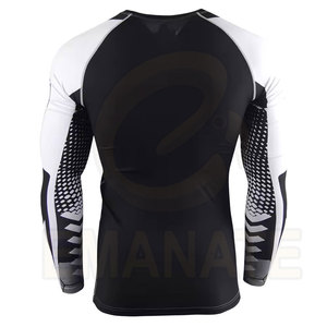 Camiseta de Manga Larga para Hombre, Personalizable, con Estampado por Transferencia de Calor, Antibacteriana, Transpirable, de Poliéster/Nailon - Product Image 3