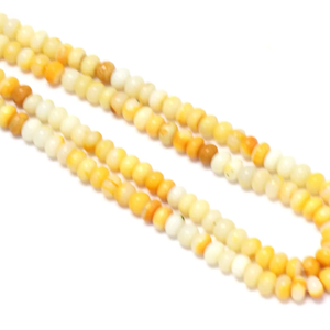 ลูกปัดโอปอลสีส้มมารีโกลด์ทรงรอนเดล: คุณภาพ AAA, 6-9 มม., 15 นิ้ว - Product Image 4