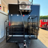 Chariot de restauration mobile 9,8 pieds avec cuisine complète pour BBQ, pizza, café, glaces et hot-dogs