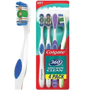 Precio al por mayor para el paquete de 4 cepillos de dientes desechables 360 Advanced Whitening con cerdas de nailon para uso doméstico - Product Image 4