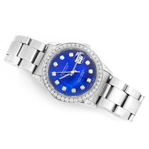 Reloj de Cuarzo para Hombre, Moderno, con Esfera de Cristal con Incrustaciones de Diamantes Moissanite VVS, Acero Inoxidable - Product Image 3