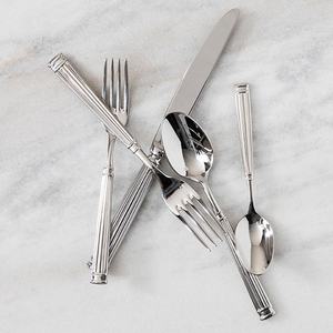 Meilleure vente vente en gros de couverts en acier inoxydable, coutellerie en acier inoxydable, cutipole en argent fini mat, ensemble de mariage - Product Image 4