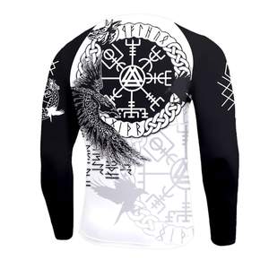 T-shirt de compression Rashguard personnalisé de qualité supérieure, haute élasticité, séchage rapide, vêtements de performance sportive - Product Image 3