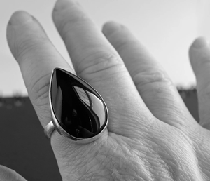 <b>Black</b> Onyx 925 Sterling Silver Gemstone Jewelry Elegant Ring December Month Birthstone - Product Image 5