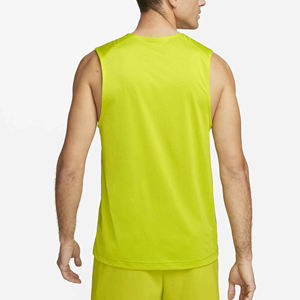 Camiseta Deportiva Personalizada, Cómoda, Atlética, con Dobladillo Curvo, Espalda Deportiva, Lisa, para Gimnasio, Sin Mangas, de Algodón, Poliéster y Elastano - Product Image 2