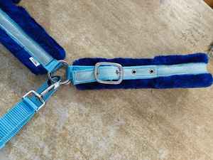 Logotipo personalizado Inglés Sillín Caballo Halter Glitter Cintas Acolchado de lana Hierro Metal Accesorios Carreras ecuestres-Cabestros de nylon - Product Image 6