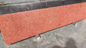 Dalle de granit rouge Kharda de haute qualité pierre naturelle polie pour sol de patio de jardin matériau résistant aux intempéries Texture lisse - Product Image 3