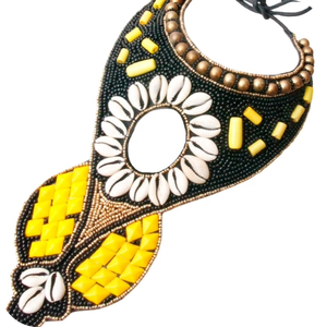 Nouveau Designer verre perlé ensemble de bijoux coloré broderie galerie collier boucles d'oreilles à la mode collier cadeaux pour les filles - Product Image 4