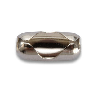 Nottolino Giunzione X Perline in Ottone Nichelato mm. 3,5-4 - Product Image 1
