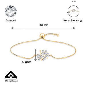 Pulsera con Dijes Finos Blooming Grace para Mujer en Oro y Diamantes - Product Image 5