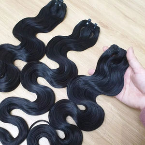 En gros 100% Raw Vietnamien Remy Peau Trame Extensions de Cheveux Unique Donneur Corps Vague Style - Product Image 1