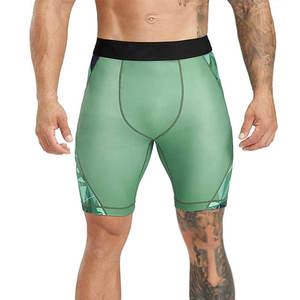 กางเกงขาสั้นรัดกล้ามเนื้อสำหรับผู้ชาย ผ้าซับเหงื่อ สำหรับออกกำลังกายและสวมใส่เพื่อการเล่นกีฬา - Product Image 1