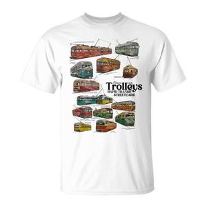 เสื้อยืดโปรโมชั่นวินเทจของรถรางขนส่งด่วน PCC ที่มีชื่อเสียง - Product Image 1