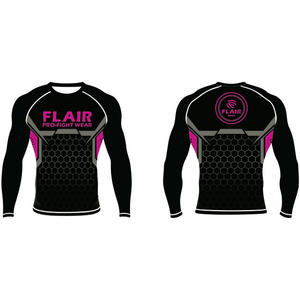 Personalizado Durable Nylon BJJ Rash Guard Larga Protección UV Anti-UV Compresión Camisa Transpirable y Cómodo - Product Image 5