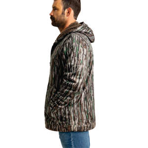 แจ็คเก็ตกันความร้อน Realtree แจ็คเก็ตล่าสัตว์ขนแกะกำมะหยี่, ซิปด้านหน้าเต็มเหมาะสำหรับสวมใส่กลางแจ้ง - Product Image 3