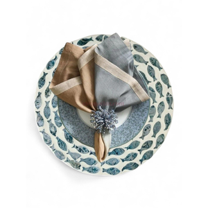 แผ่นรองจานมุกสมัยใหม่พร้อมประกายเงางามธรรมชาติสำหรับตกแต่งโต๊ะอาหารแบบเรียบง่ายและใช้ในบ้านจากเวียดนาม - Product Image 2