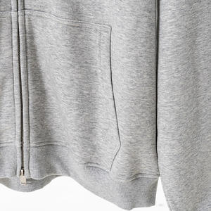 Fabricants de sweats à capuche personnalisés Sports d'hiver Sweat à capuche zippé Coupe-vent Polaire lestée Veste à capuche zippée surdimensionnée - Product Image 2