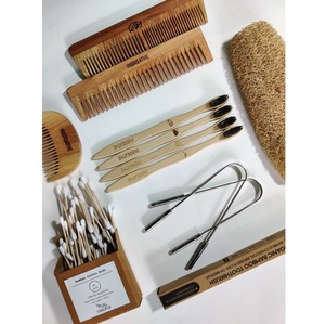 หวีไม้ที่เป็นมิตรกับสิ่งแวดล้อมสำหรับจัดแต่งทรงผมยาวและหยิก - Product Image 2