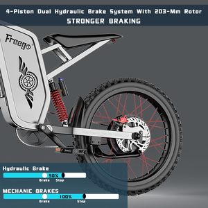 Moto elettrica per adulti, X2Pro elettrico Dirt Bike 6000W motore 60V/30Ah batteria, 50mph/70 miglia Off Road bicicletta elettrica - Product Image 6