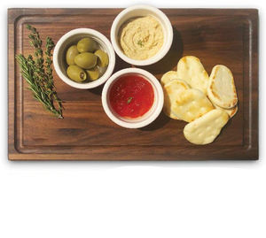 Planche à découper rectangulaire de luxe épaisse grande planche à découper en bambou acacia de cuisine personnalisation en gros d'usine - Product Image 3