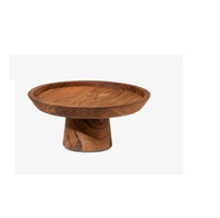 Support à pizza rond et pliable en bois pour dessert et décoration de fête Sac d'emballage OPP Bakeware