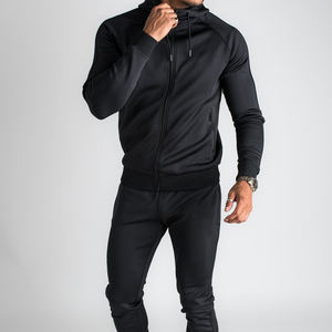 Sweat à capuche en polaire Tech personnalisé à séchage rapide cordon de serrage Double couche élastique 100% fibre de polyester fermeture éclair à capuche hommes - Product Image 6