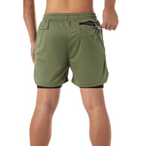 Short de plage de rue pour hommes quantité minimale de commande bas OEM été sublimation numérique impression personnalisée Gym solide maille Shorts de plage teint en plaine - Product Image 3