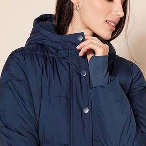 Logotipo personalizado de calidad al aire libre caliente cremallera bolsillo con capucha Puffer abrigo de invierno Puffer chaquetas para los hombres - Product Image 3