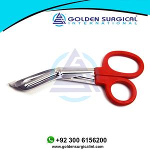 Ciseaux universels pour pansements de beauté, 6 pouces, poignée à double anneau, courbure, fabricant et fournisseur - Product Image 2