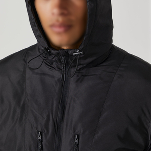 Chaqueta de forro polar cortavientos personalizable Cobalt Color Block con capucha-Ajuste relajado, manga larga-Ropa de exterior para hombres - Product Image 5