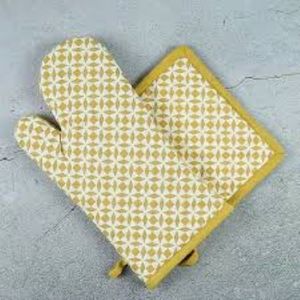 Wholesale Eco-Friendly Reusable <b>Oven</b> <b>Mitts</b> Custom Logo Printed 100% Organic Cotton Microwave Safe and Heat-Resistant Easy Carry - Product Image 1