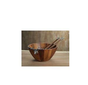 <b>Wood</b> <b>Salad</b> <b>Bowls</b> and Brass Handle and Customized Size Restaurants Use at Reasonable Rate - Product Image 2