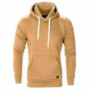 2025 dernier Style pull à capuche pour hommes personnalisé imprimé 100% coton Polyester haute qualité conception de poche hiver uni solide - Product Image 1