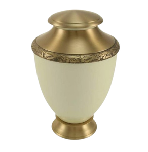 Urna de cremación de aluminio moderna Esmalte negro Acabado Diseño hecho a mano Urnas de cremación para adultos Suministros funerarios - Product Image 2