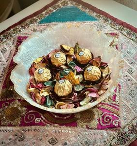 Cuenco de resina hecho a mano con diseño redondo de pasas, vajilla de cocina de Hotel de alta calidad, cubiertos de fiesta en casa - Product Image 2