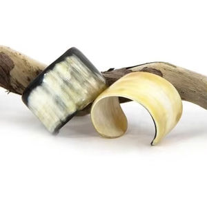 ASSISTANT Natural Buffalo Horn Cuffs , Bangles and <b>Bracelets</b> Made From Real Buffalo Horn, Available in an Assortment of - Product Image 1