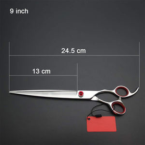 Ciseaux de toilettage pour poils d'animaux de compagnie avec lames droites et tranchantes en acier inoxydable - Product Image 5