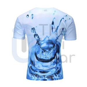 เสื้อยืดผู้ชายผ้าฝ้าย คอลเลคชั่นใหม่ 2024 พิมพ์ลายแบบซับลิเมชั่น ทรงปกติ ผ้าถัก ระบายอากาศได้ดี เป็นมิตรกับสิ่งแวดล้อม โลโก้ด้านหน้า - Product Image 2