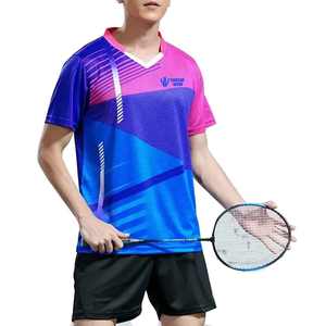 Logo personnalisé uniforme de tennis léger surdimensionné à prix bon marché uniforme de tennis pour unisexe - Product Image 1